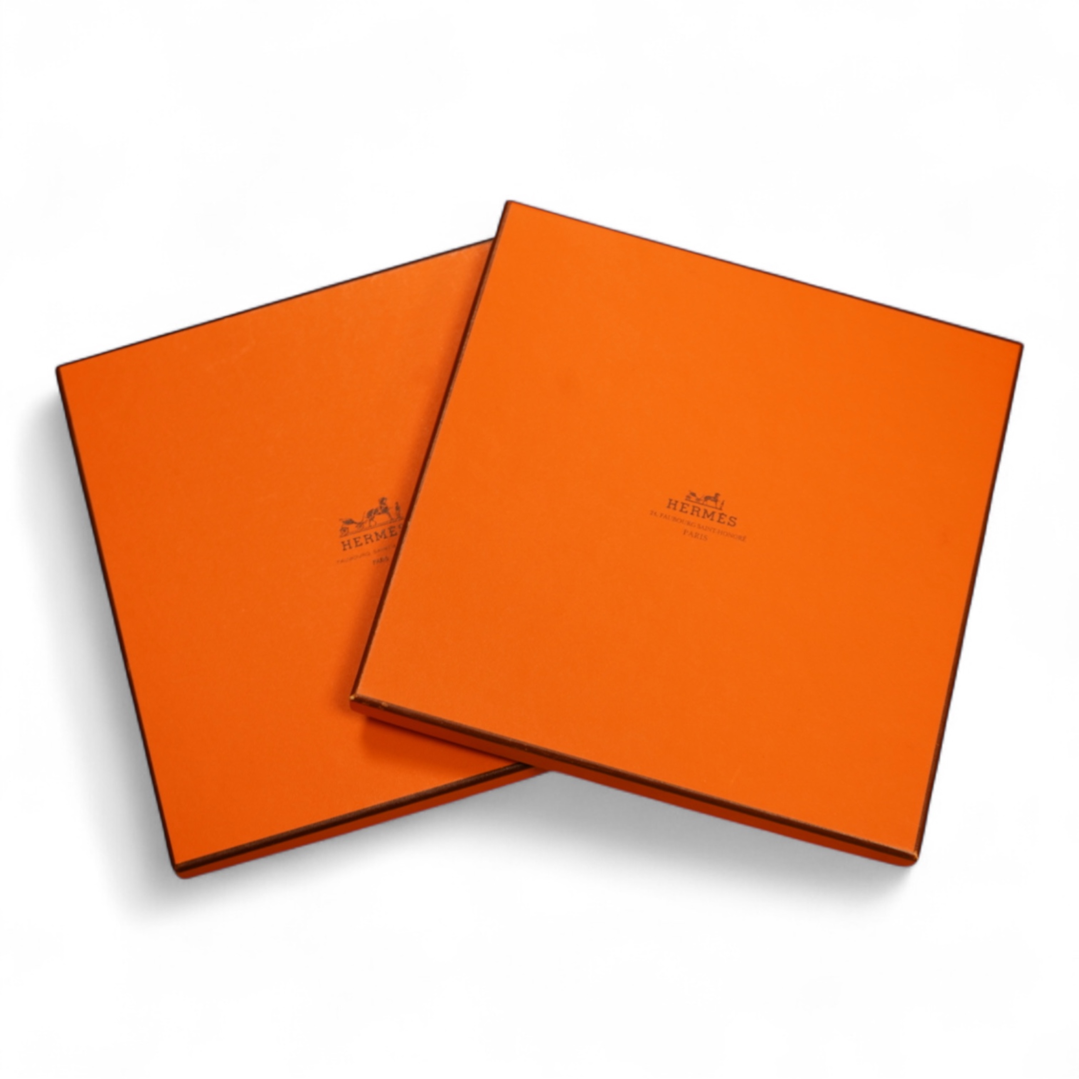 Two Hermes scarves, boxed